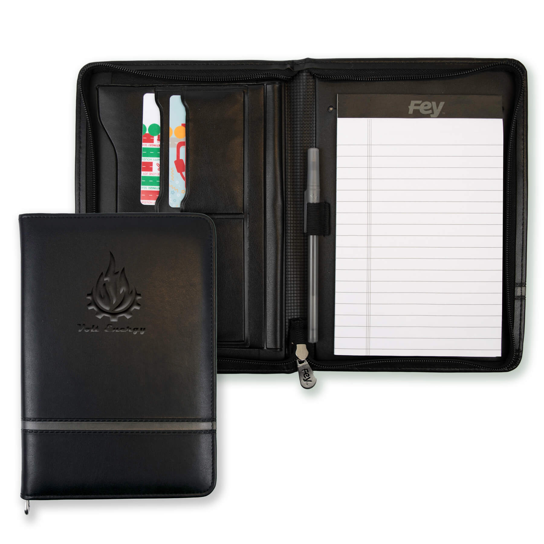 F1418 - Chartwell Junior Zippered Padfolio