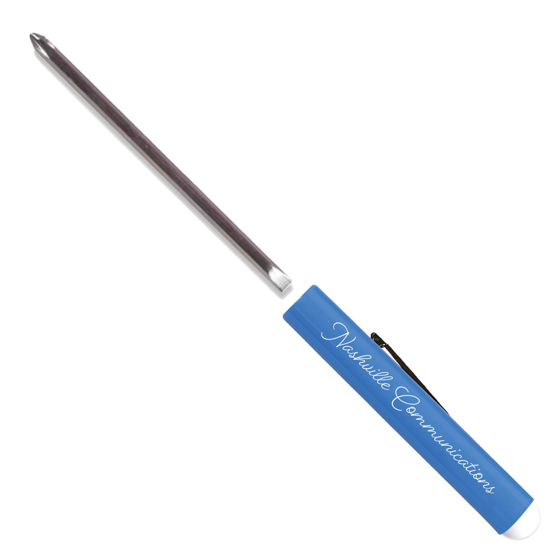 MI8808 - Pocket Screwdriver - Rev 1/8" Flat Tip #0 Phillips Blade w/Button Top